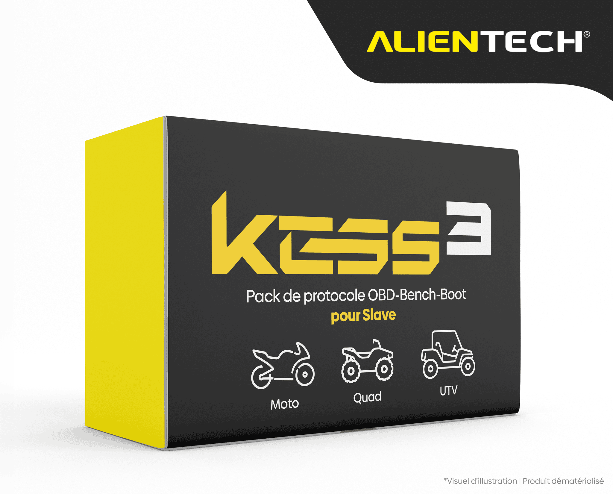 Boite du pack de protocole Kess3 Alientech OBD Bench Boot Slave pour moto quad et UTV