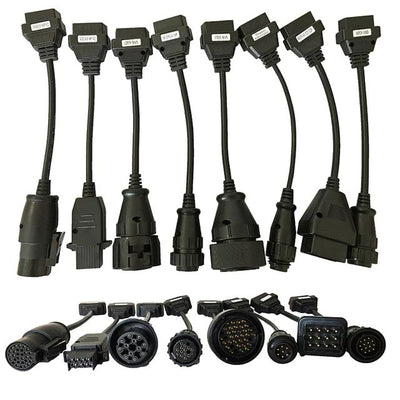Kit de 8 câbles adaptateurs de diagnostic iCarsoft France pour camions et poids lourds