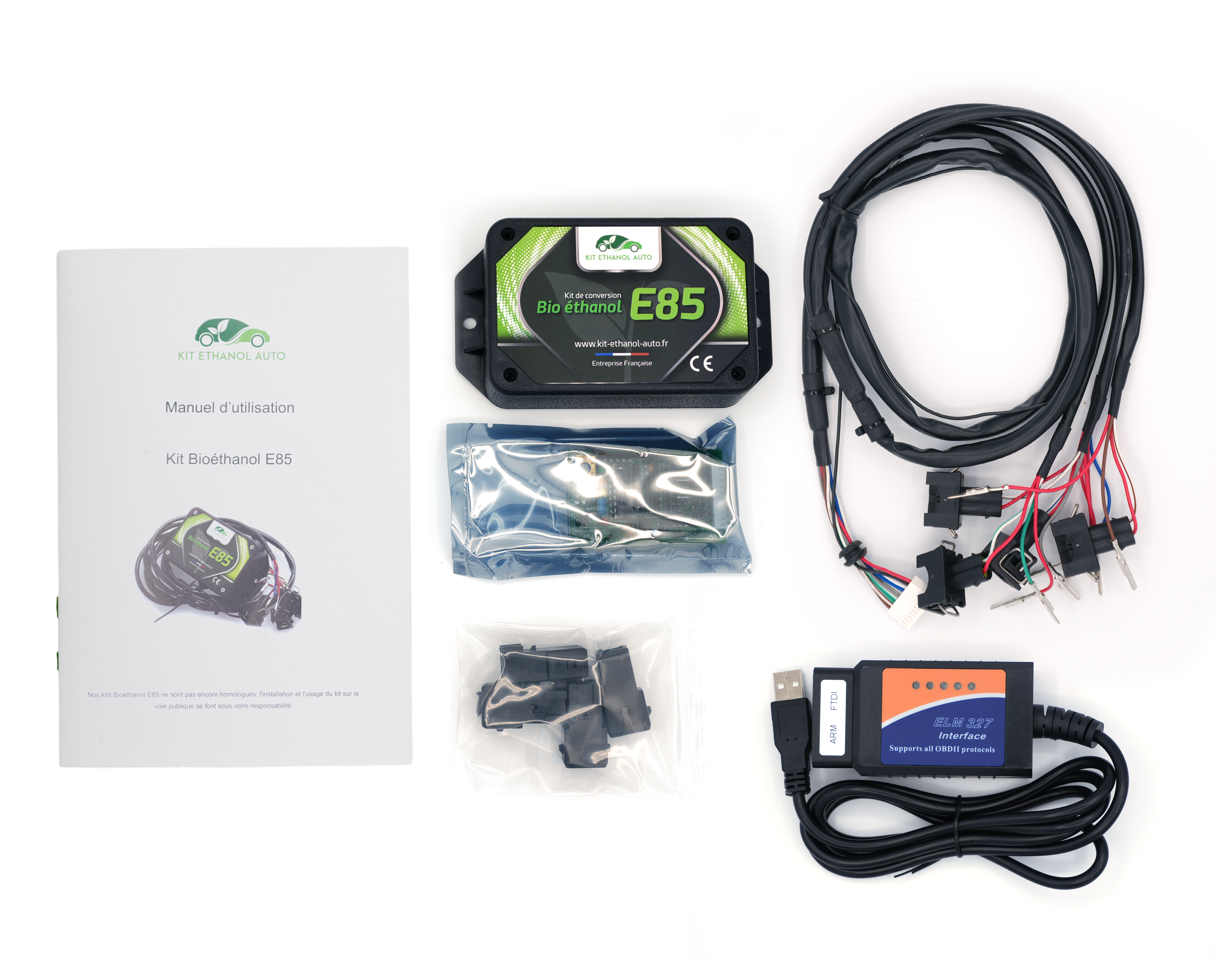 Kit de conversion bioéthanol E85 complet pour moteurs trois cylindres