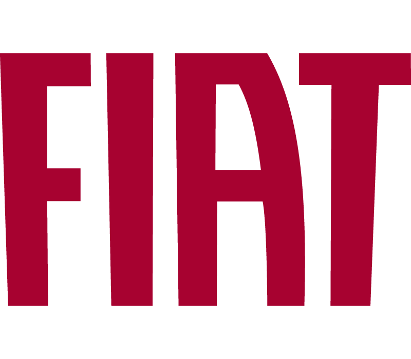 Logo officiel rouge de la marque de voiture Fiat pour diagnostic auto