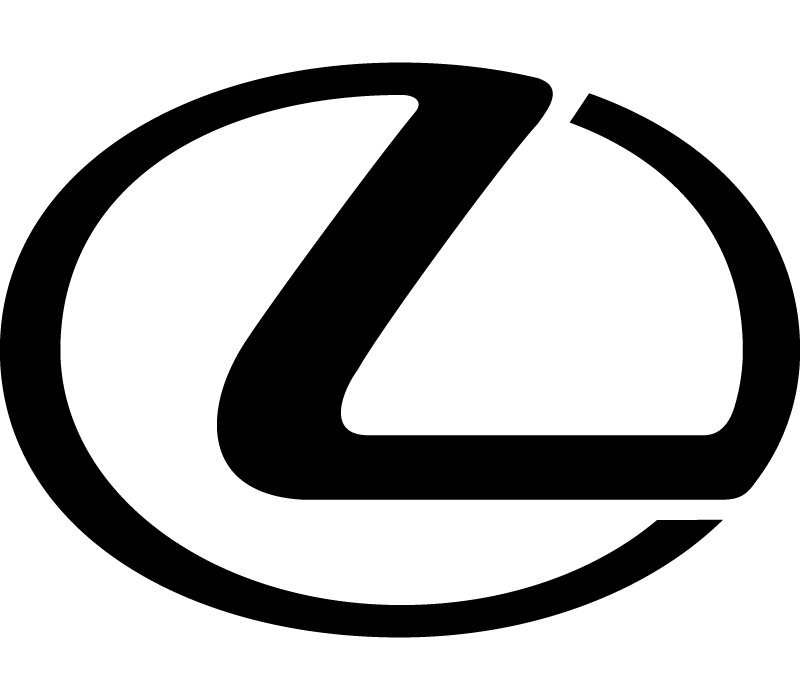 Logo officiel de la marque Lexus en noir pour diagnostic automobile