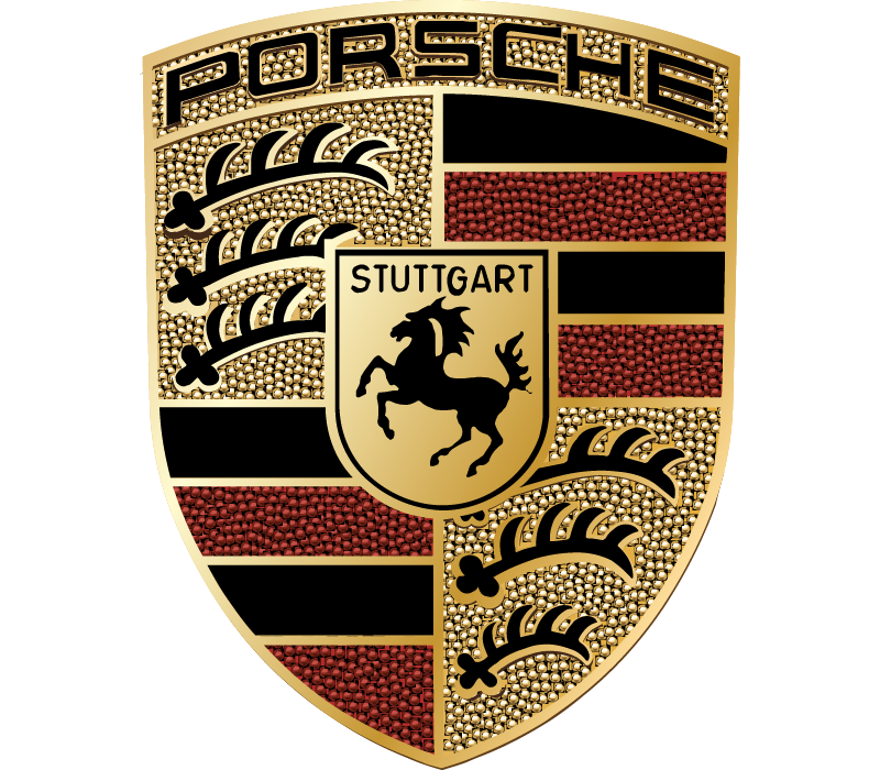 Logo officiel de la marque automobile Porsche pour valises de diagnostic