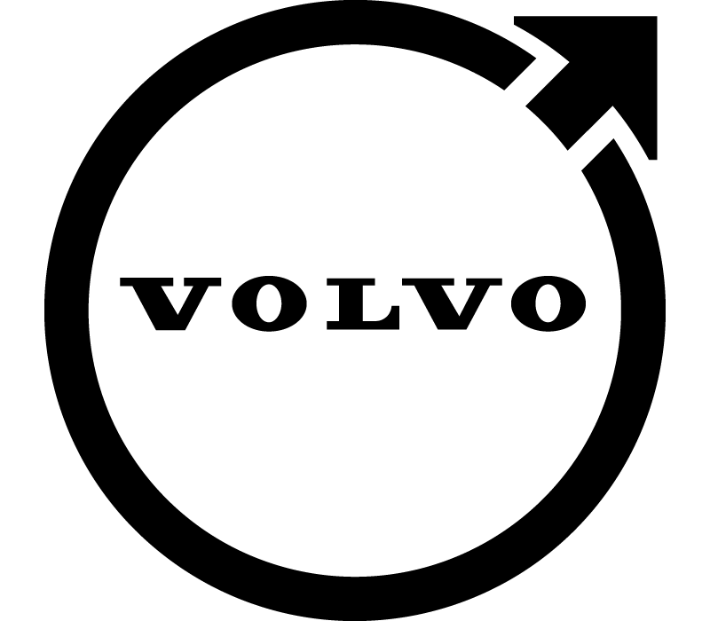 Logo officiel Volvo noir et blanc pour le diagnostic auto de la marque