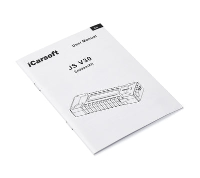 Manuel d utilisation en français pour le booster de batterie iCarsoft JS V30 de 24000mAh