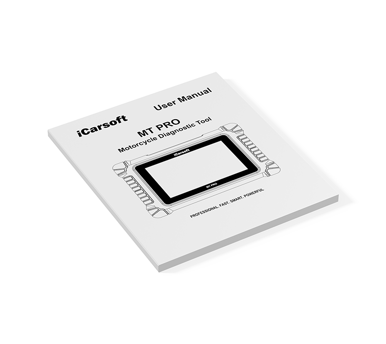 Manuel d utilisation papier pour la valise de diagnostic moto iCarsoft MT Pro