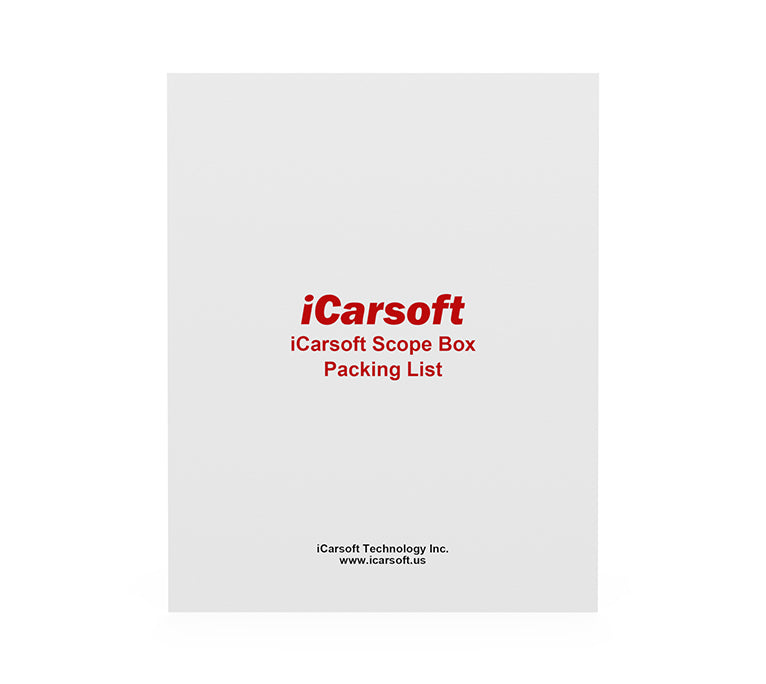 Liste de colisage officielle pour le module oscilloscope iCarsoft