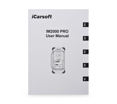 Notice d utilisation officielle en plusieurs langues pour la valise de diagnostic icarsoft im2000 pro