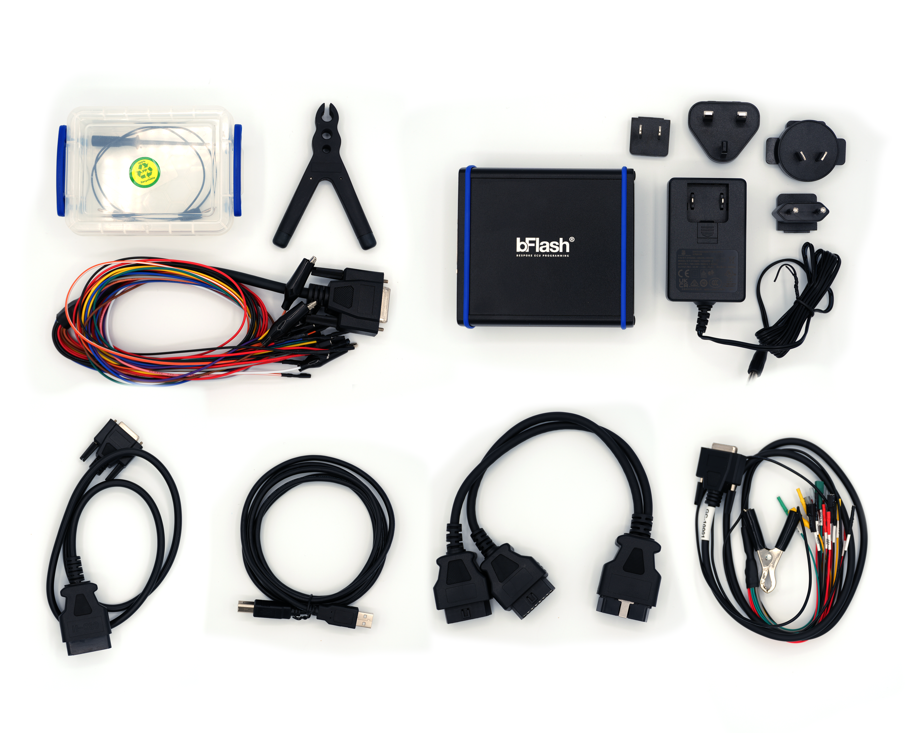 Contenu complet du pack bFlash pour la reprogrammation moteur et de calculateur ECU
