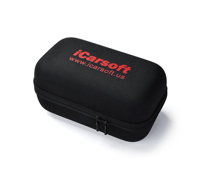 Sac de rangement noir avec logo pour booster de batterie iCarsoft JS V10