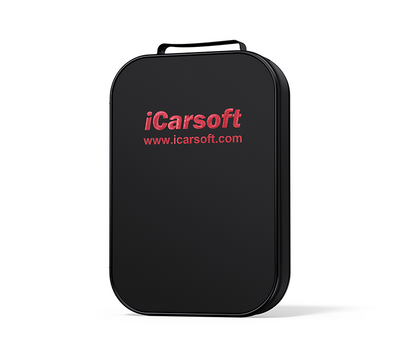Housse de protection noire avec logo rouge iCarsoft pour valise de diagnostic CR Elite