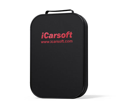 Sac de rangement noir avec logo rouge pour valise de diagnostic iCarsoft