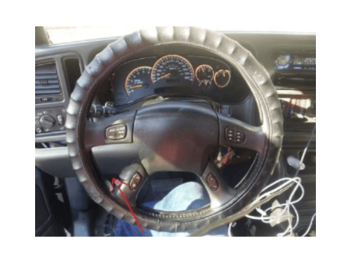 Volant et tableau de bord de Chevrolet Silverado et GMC Sierra pour diagnostic iCarsoft
