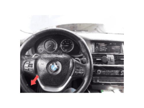 Tableau de bord et volant de BMW X4 F26 pour diagnostic iCarsoft