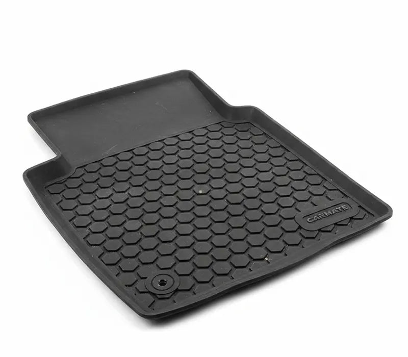 Tapis de sol de voiture sur mesure en caoutchouc noir robuste avec relief nid d'abeille