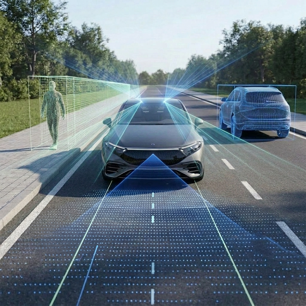 Visualisation 3D du calibrage des capteurs ADAS pour la détection des piétons et véhicules