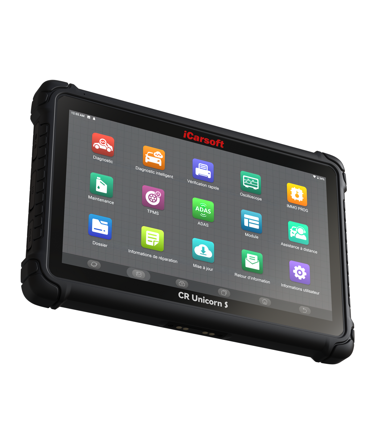 Tablette de diagnostic automobile professionnel iCarsoft CR Unicorn S avec écran tactile en français