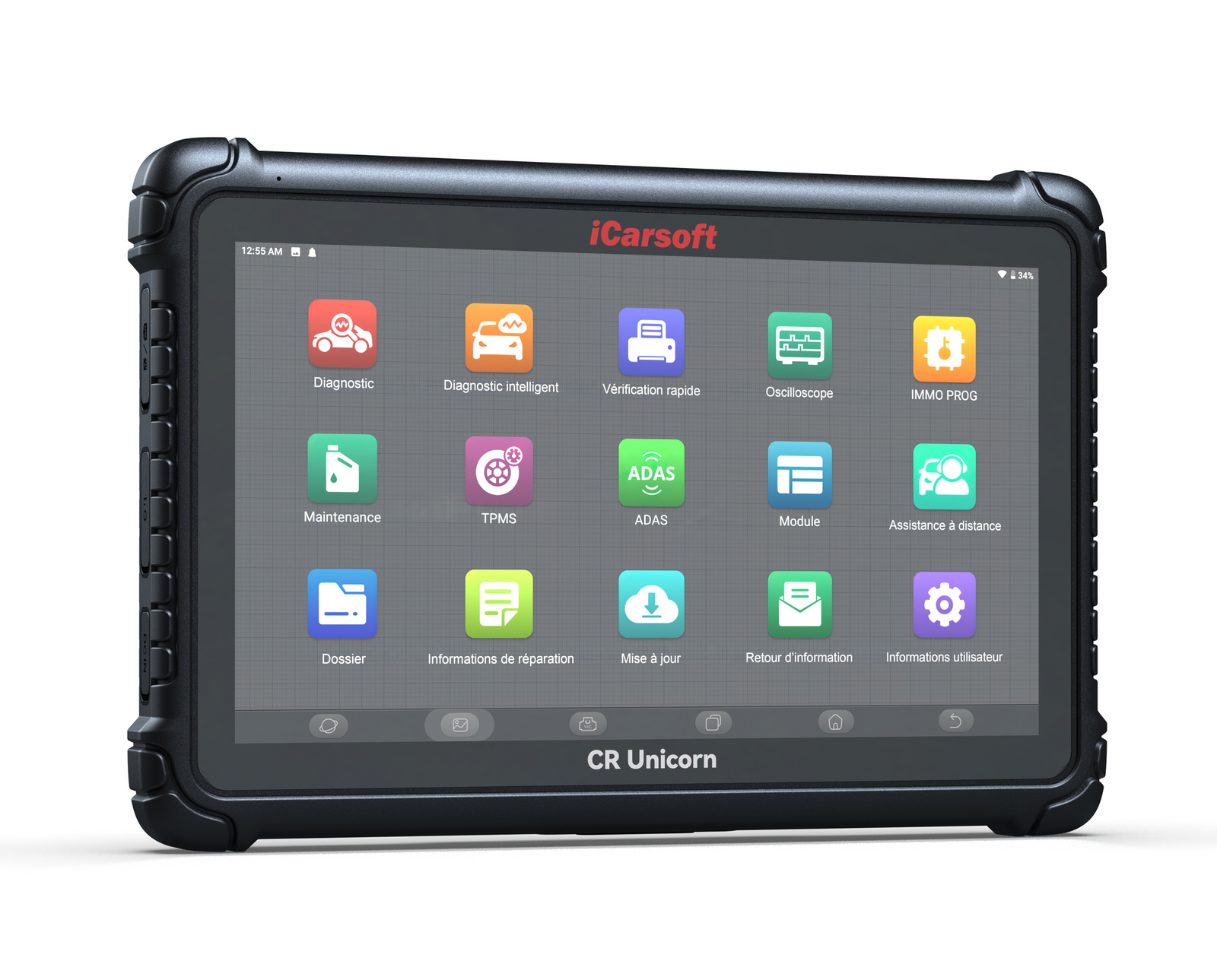 Tablette de la valise de diagnostic multimarque iCarsoft CR Unicorn