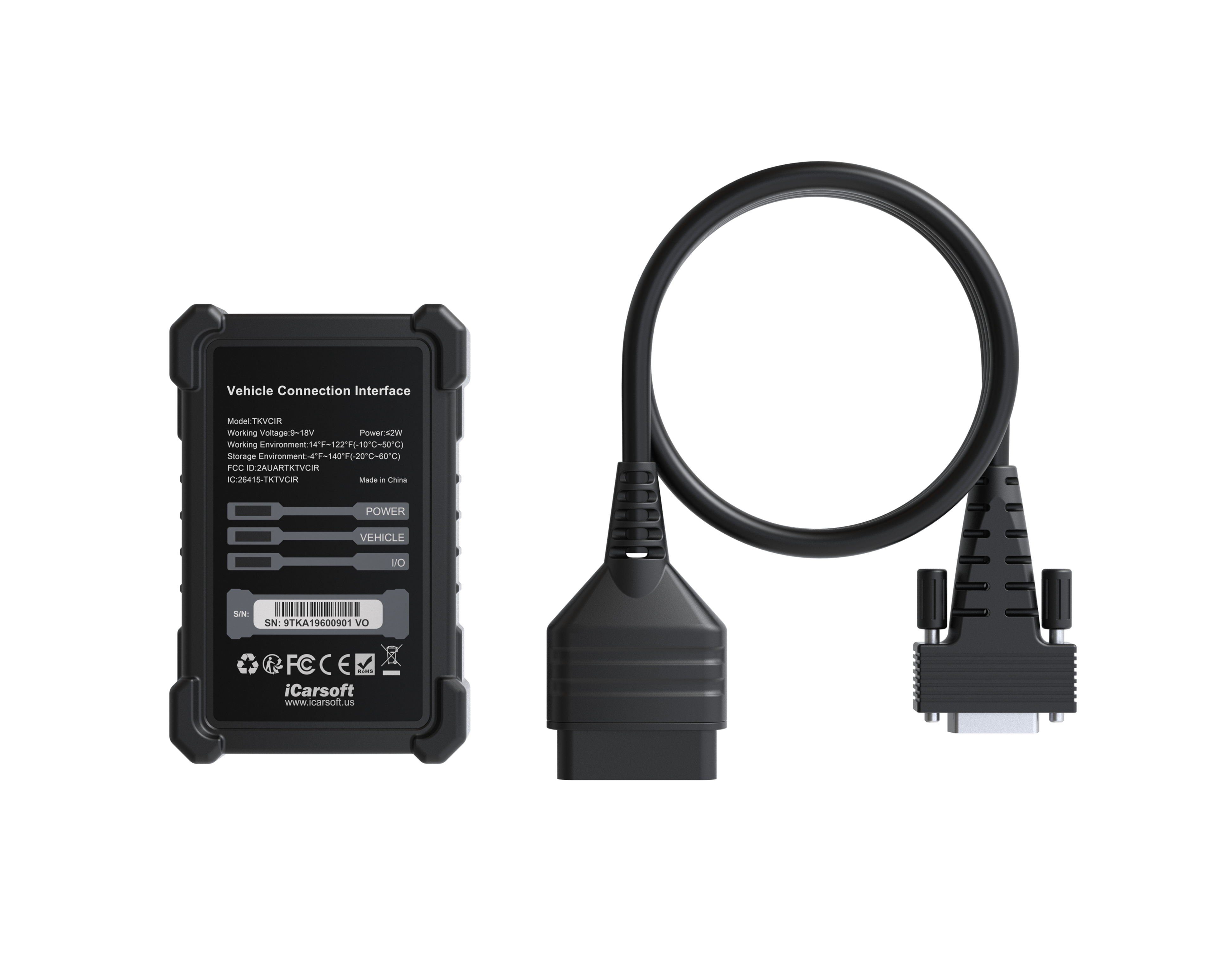 Module de connexion VCI de remplacement pour valise diagnostic iCarsoft Ultra